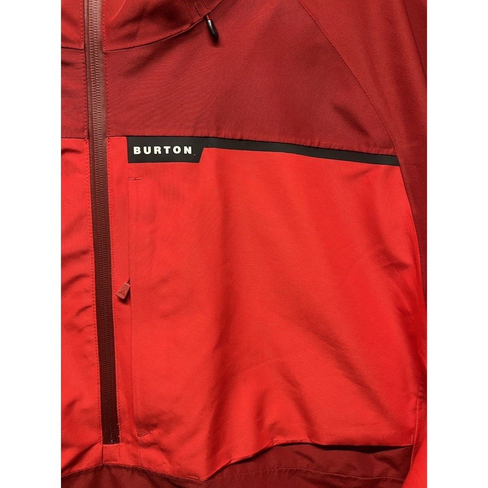 Burton GORETEX Pillowline Anorak Sun Dried Tomato Red Size XL Snowboard Ski Gear - Picture 2 of 10